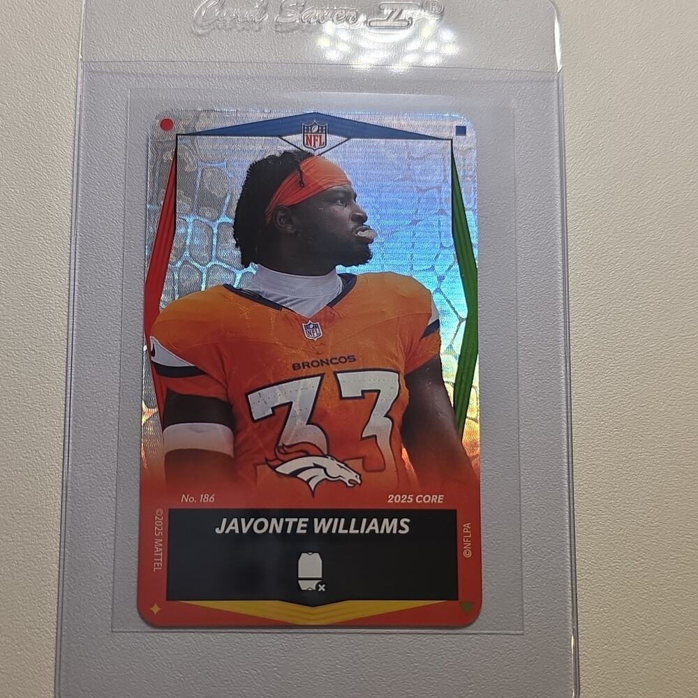 2025 UNO Elite NFL JAVONTE WILLIAMS #186 VIPER Foil SSP Broncos